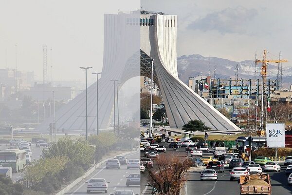 تداوم وارونگی دما و افزایش شاخص آلودگی هوا در تهران، کرج و
اراک