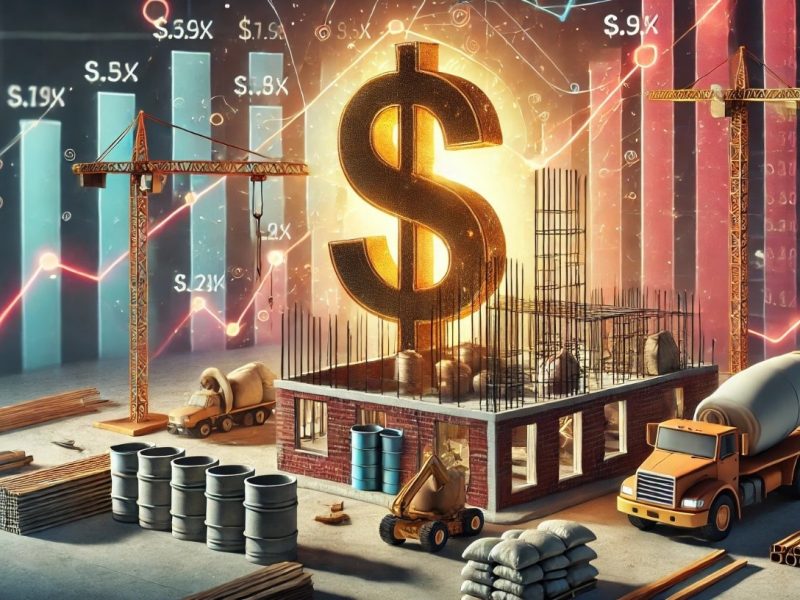 تاثیر افزایش قیمت دلار بر قیمت مصالح ساختمانی