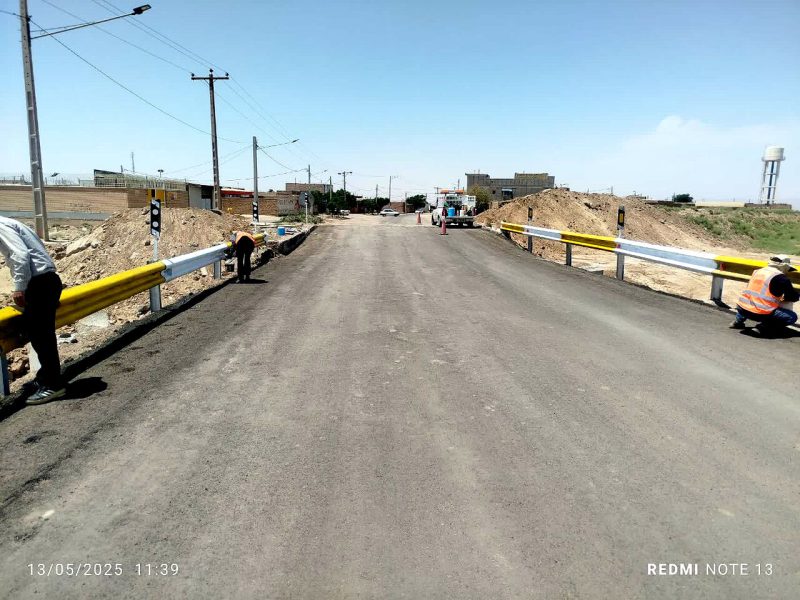 اتمام عملیات تبدیل آبنمای پل لوله‌ای روستای کوشه به پل باکسی
در بردسکن