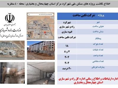 اطلاع نگاشت|معرفی پروژه ۴۰۴ واحدی مسکن ملی، واقع در محله ۴۰
منظریه شهرکرد