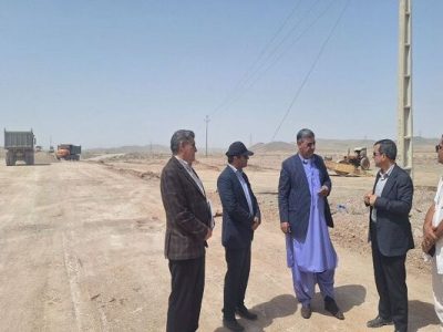 بازدید مدیرکل راه و شهرسازی سیستان و بلوچستان و نماینده مردم
خاش از پروژه بزرگراه زاهدان–خاش
