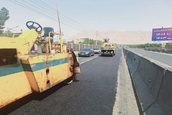 ببینید | لکه گیری هندسی محور کمربندی خمینی شهر