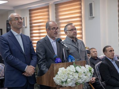 ببینید | نشست خبری مدیر عامل شرکت باز آفرینی شهری ایران در
حاشیه آئین بهره برداری از پروژه سرای محله فیض آباد کرمانشاه