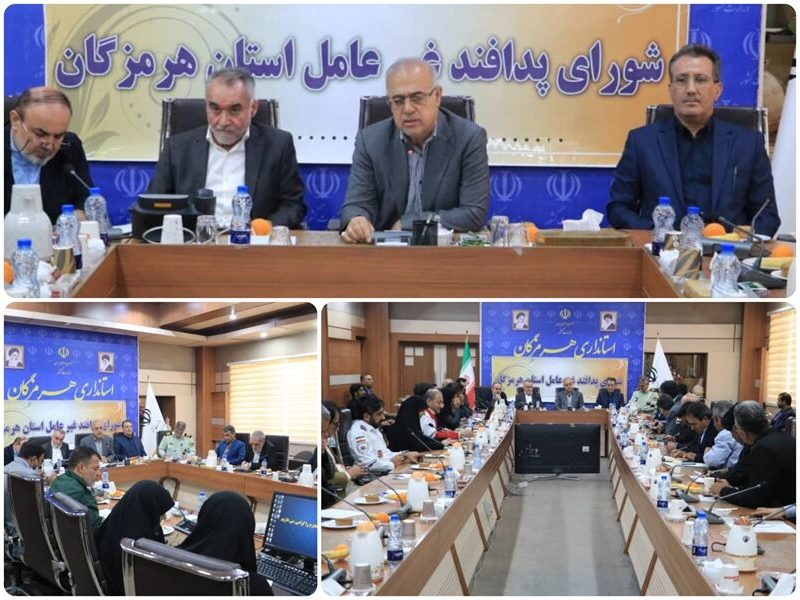 جلسه شورای پدافند غیرعامل استان هرمزگان برگزار شد