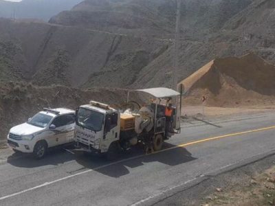 انجام ۱۱۰ کیلومتر خط کشی در محورهای بانه کردستان