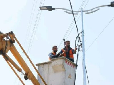 احداث سیستم روشنایی کمربندی لنگرود استان گیلان