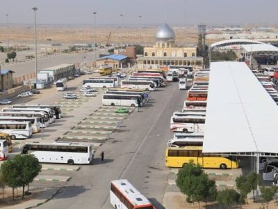 بیش از ۱۵ هزار نفر با ناوگان حمل و نقل عمومی  وارد
پایانه شهید سلیمانی(مهران) شدند