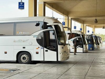 حمل و نقل عمومی بوشهر پای کار اعزام زائران اربعین
حسینی