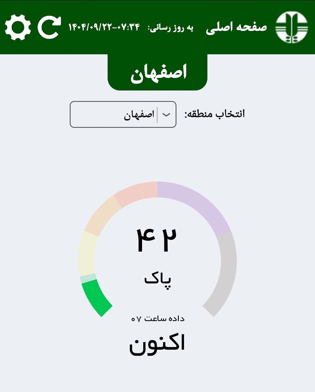 هوای اصفهان پاک شد؛ کاشان در وضعیت قرمز هوای اصفهان پاک شد؛ کاشان در وضعیت قرمز
