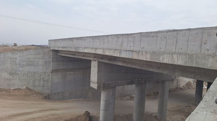 پیشرفت پل دامداران زاهدان از ۷۰ درصد فراتر رفت