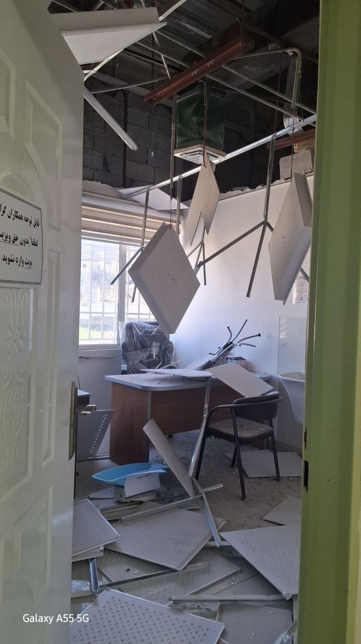 اصابت موشک اسرائیل ‌به بیمارستان «شهدای سرپل‌ذهاب» + تصاویر