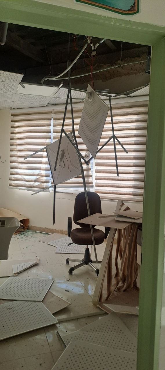 اصابت موشک اسرائیل ‌به بیمارستان «شهدای سرپل‌ذهاب» + تصاویر