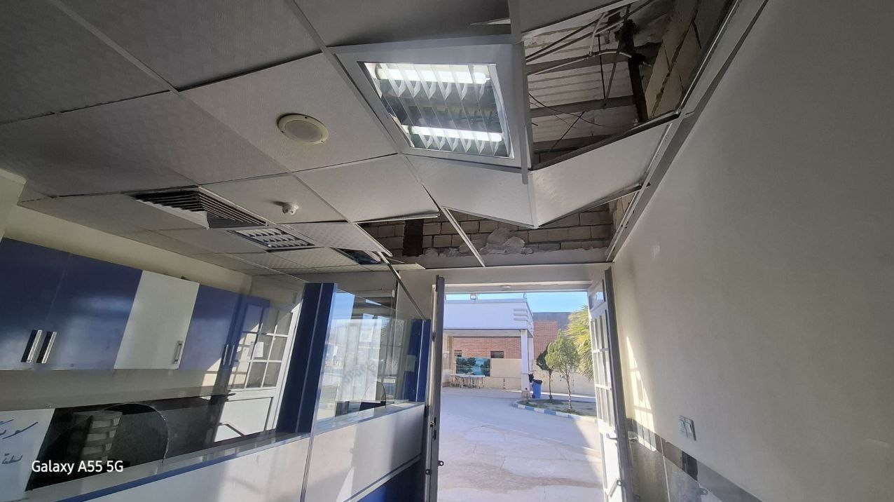 اصابت موشک اسرائیل ‌به بیمارستان «شهدای سرپل‌ذهاب» + تصاویر