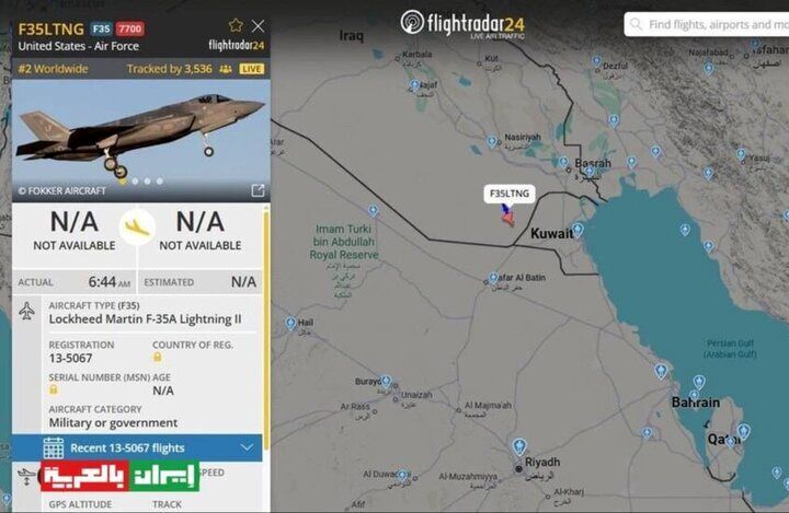 جنگنده اف‑۳۵ آمریکا در آسمان عراق ناپدید شد/ ماجرا چیست؟