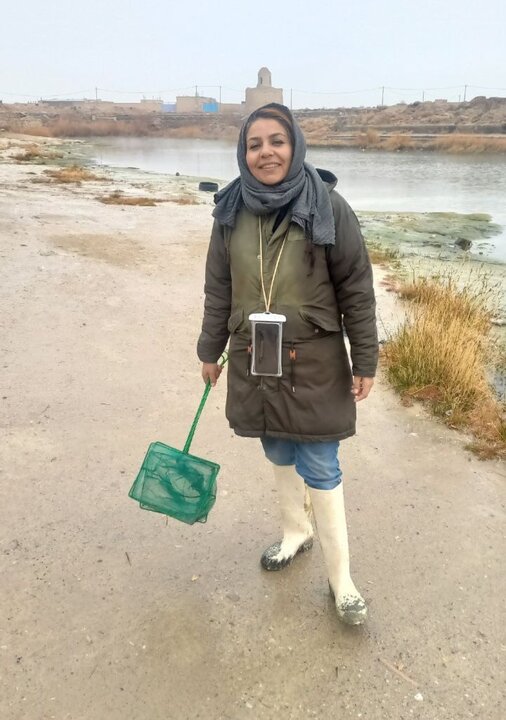 فرشته‌ای در آخرین سنگر زاینده‌رود