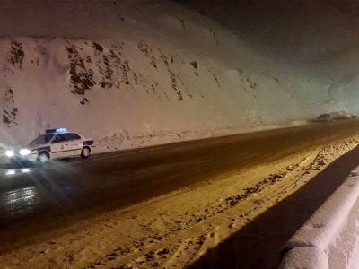 پلیس راهور: جاده چالوس تا ۱۱ اسفند بسته است/ تداوم سرمای هوا در پایتخت