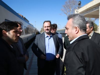 بازدید نوروزی رئیس شورای هماهنگی راه و شهرسازی استان قزوین
از ایستگاه راه‌آهن استان