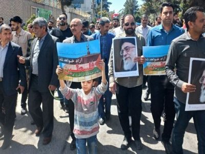 حضور مدیر کل و کارکنان راه و شهرسازی سیستان و بلوچستان در
راهپیمایی روز قدس