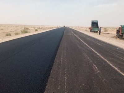 ببینید|ادامه پیشرفت آسفالت محور میامی _جیلان