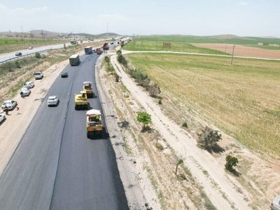 ویدئو| عملیات بهسازی و روکش آسفالت محور-همدان-تهران
