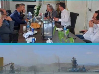 بازدید معاون شرکت ساخت و توسعه زیربناهای حمل و نقل کشور از
کارخانه تولید آسفالت سکاف