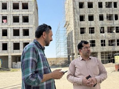 نظارت میدانی مدیرکل راه و شهرسازی بر پروژه ۲۱۰ واحدی نهضت
ملی مسکن گنبد کاووس