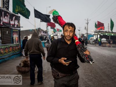 ۱۶ زخمی در حادثه تصادف مینی‌بوس زائران ایرانی در مسیر نجف به کربلا