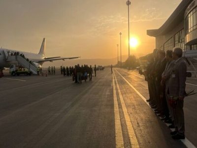 انجام آخرین پرواز اربعین حسینی فرودگاه شهدای بجنورد