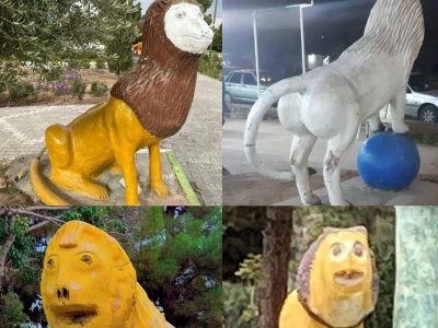 راز مجسمه‌های عجیب و غریب در برخی شهرها