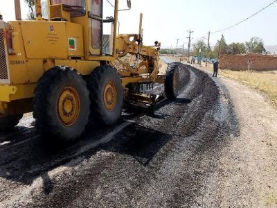 اجرای بیش از ۱۴کیلومتر آسفالت در راه‌های گناباد