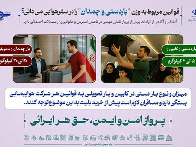 ویدئو| قوانین مربوط به وزن باردستی و چمدان را در پرواز می
دانید؟