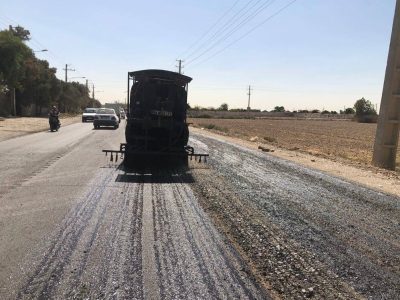 اجرای تعریض محور جیتو به فیلستان شهرستان پاکدشت