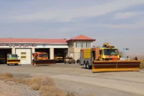 برگزاری مانور عملیات زمستانی فرودگاه شهدای شاهرود
