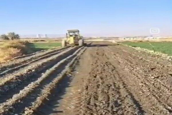 آغاز پروژه راه‌سازی روستای آخوند قشلاق بناب