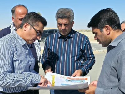 بازدید عضو هیأت مدیره شرکت عمران شهرهای جدید از پروژه‌های
عمرانی در شهر جدید تیس