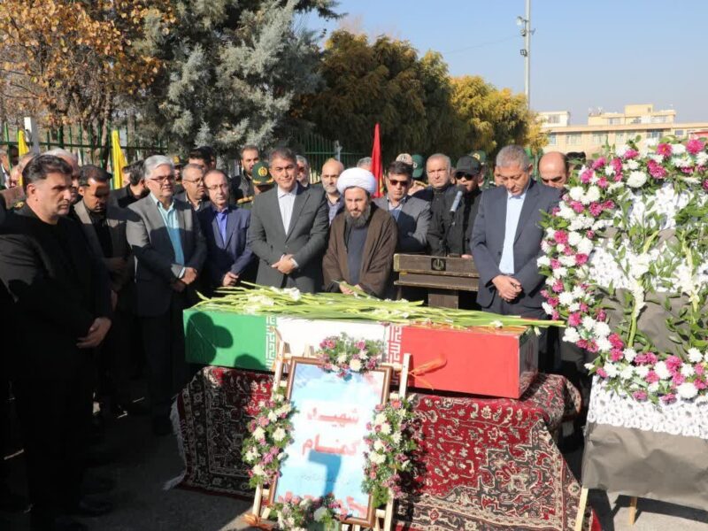 ببینید| تشییع پیکر شهید گمنام در شهرستان خوی