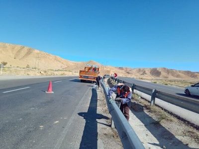 تعمیر و نصب ۱۲ کیلومتر گاردریل در محورهای خراسان
شمالی