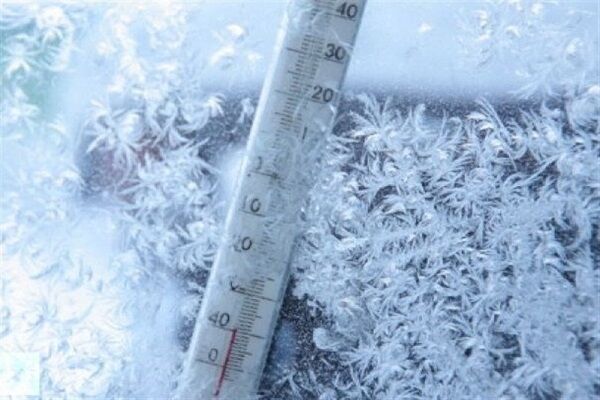 ثبت دمای زیر صفر درجه در نیمی از کشور
