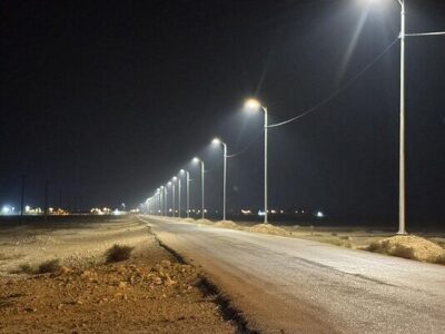 راه روستایی «سرمل – حسینکی» در بوشهر روشن شد