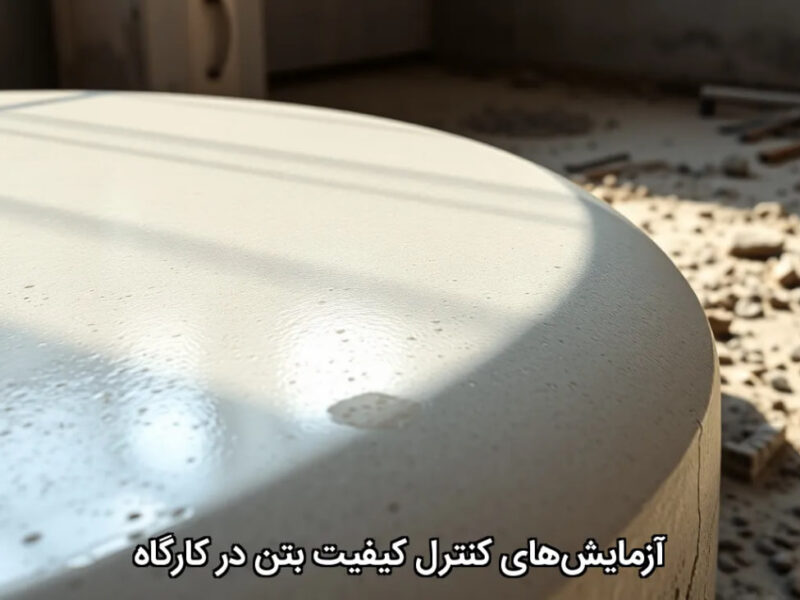 آزمایشهای کنترل کیفیت بتن در کارگاه