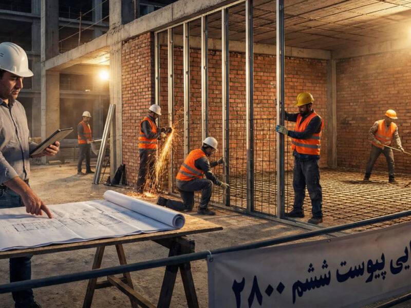 شوک اجرایی پیوست ششم ۲۸۰۰: از نبشی‌کشی تا ناودانی منقطع؛ تمام جزئیات فنی که ناظر از شما می‌خواهد!