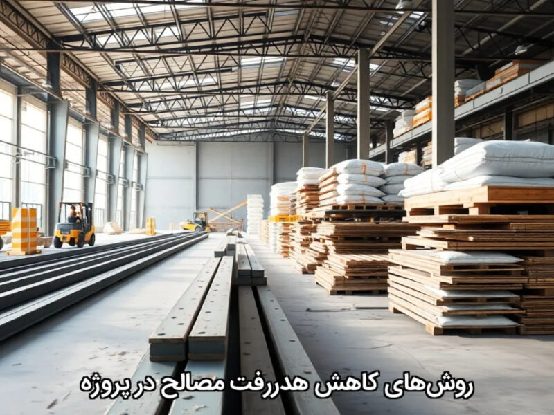 روشهای کاهش هدررفت مصالح در پروژه