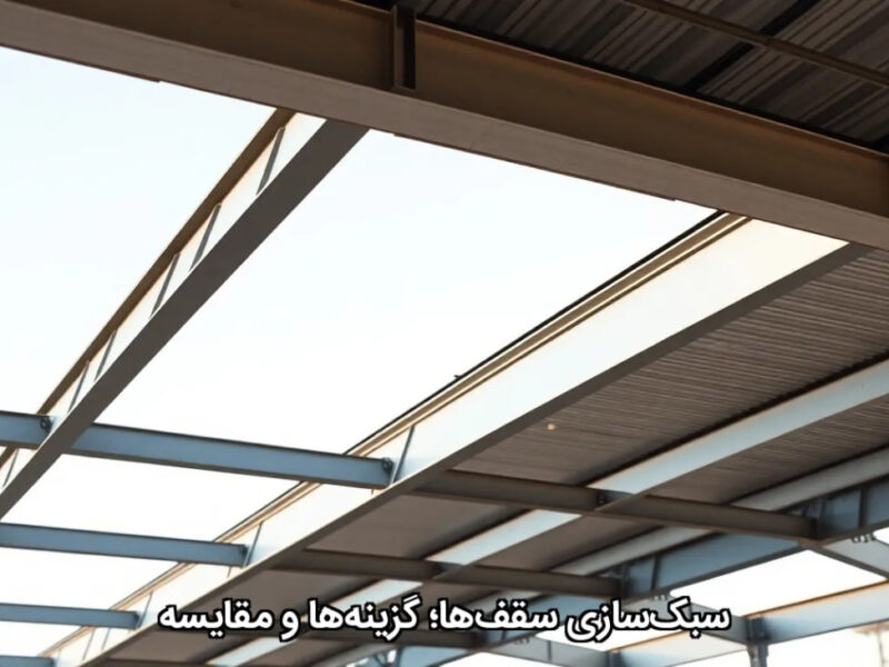 سبکسازی سقفها؛ گزینهها و مقایسه