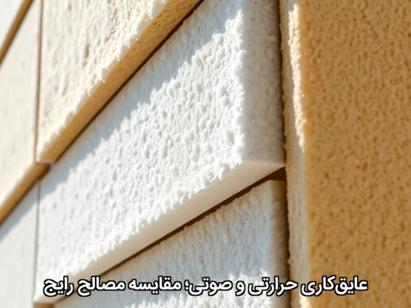 عایقکاری حرارتی و صوتی؛ مقایسه مصالح رایج