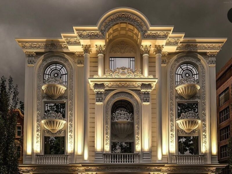 انواع لامپ نورپردازی نمای ساختمان 