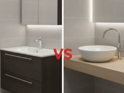 تفاوت کابینت روشویی با روشویی روکار چیست؟
