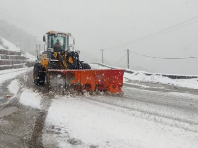 بارش برف ارتفاعات این استان را سفیدپوش کرد