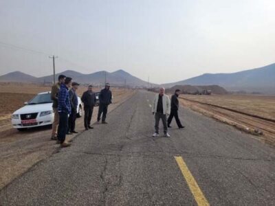 بازدید میدانی معاون مهندسی و ساخت اداره‌کل راه و شهرسازی
استان قزوین از پروژه بهسازی محور محمدیه -آبیک
