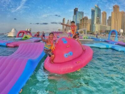 بزرگ ترین پارک آبی بادی جهان در امارات به ثبت رسید + عکس