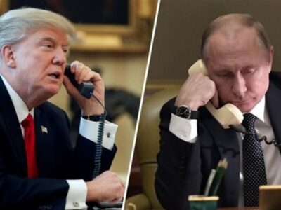 تماس تلفنی ترامپ با پوتین پیش از دیدار با زلنسکی
